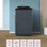 Godrej 8 Kg 5 Star Zero Pressure (0.02 MPa) Technology With Steel Drum Fully-Automatic Top Load Washing Machine (WTEON ADA 80 5.0 FEFN GLGR, Glacial Grey, With Soft Close Lid)