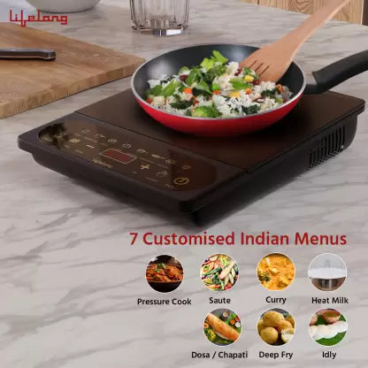 Lifelong 2100 W Induction Cooktop Touch Panel