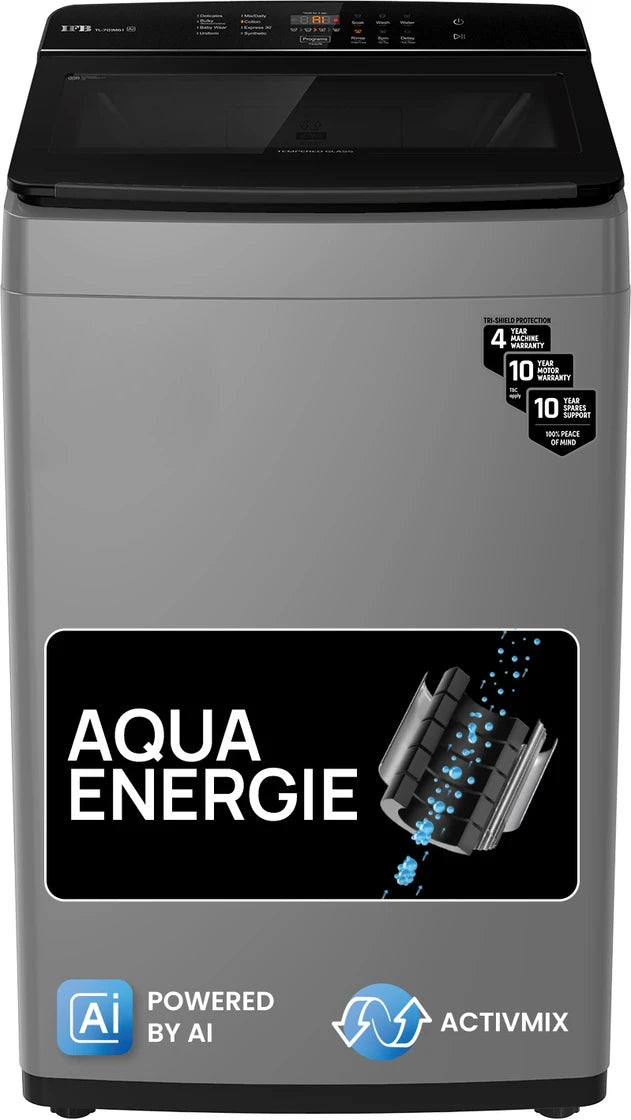 IFB TL701MG1 7kg 5 Star Med Grey AI Powered Fully Automatic Top Load Washing Machine with Deep Clean Technology