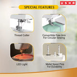 USHA EXCELLA DLX Electric Sewing Machine( Built-in Stitches 2)