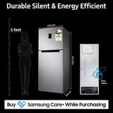 SAMSUNG 363 L Frost Free Double Door 2 Star Refrigerator with Digital Inverter, Convertible 5-in-1 and Display