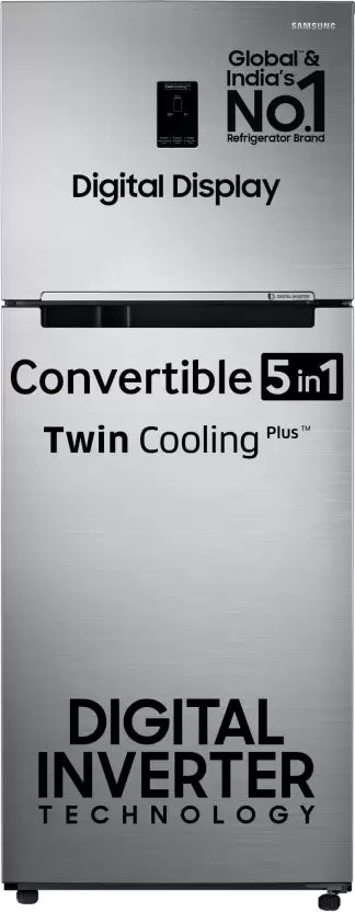 SAMSUNG 363 L Frost Free Double Door 2 Star Refrigerator with Digital Inverter, Convertible 5-in-1 and Display