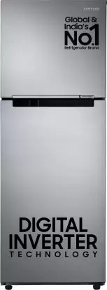 SAMSUNG 236 L Frost Free Double Door 3 Star Refrigerator with Digital Inverter (Elegant Inox, RT28C3053S8/HL)