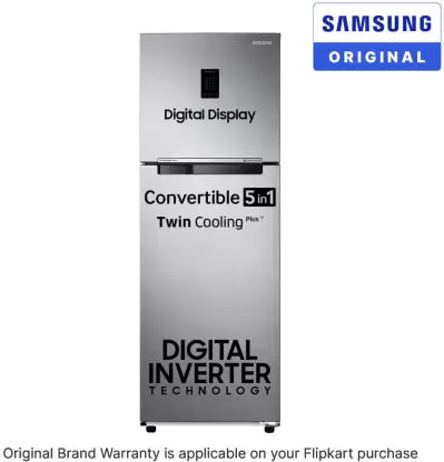SAMSUNG 322 L Frost Free Double Door 3 Star Convertible Refrigerator with Digital Inverter, Convertible 5-in-1 and Display (Touched Up)