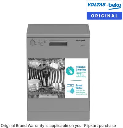 Voltas Beko by  A TATA Product DF14S3 Free Standing 14 Place Settings Dishwasher
