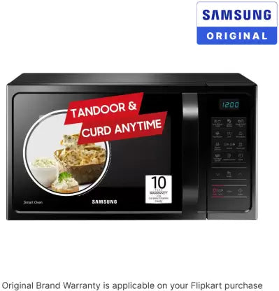 SAMSUNG 28 L Curd Making, A Perfect Gift With 10 Yr Warranty Convection & Grill Microwave Oven (MC28A5013AK, Black)