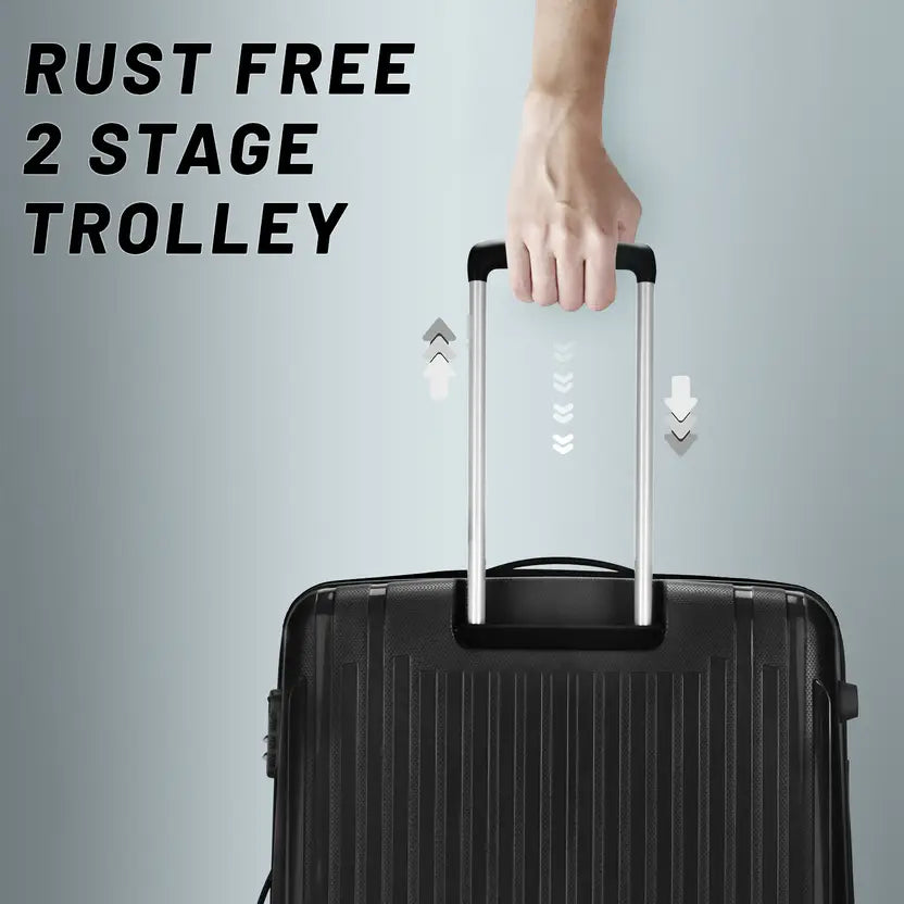 Aristocrat Large Check-In Suitcase (78 Cm) 4 Wheels - Armstrongstrolly 78 360 Jbk - Black