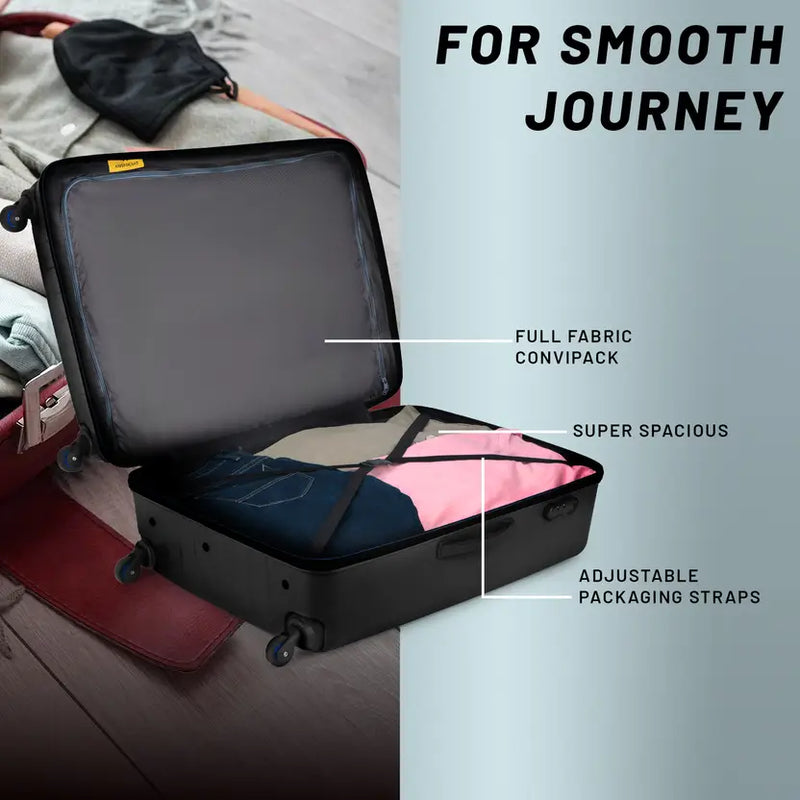 Aristocrat Large Check-In Suitcase (78 Cm) 4 Wheels - Armstrongstrolly 78 360 Jbk - Black