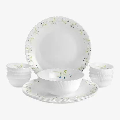 cello Pack of 13 Opalware Dazzle Tropical Lagoon , 13 PC Dinner Set