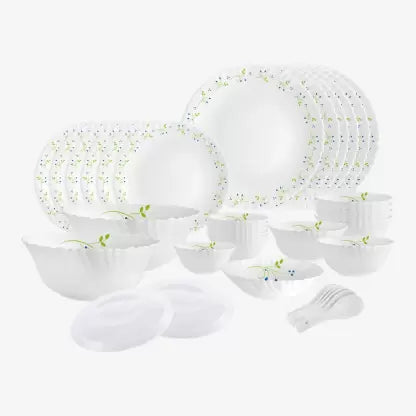 cello Pack of 35 Opalware Dazzle Tropical Lagoon Dinner Set