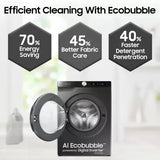 Samsung 9 kg, Hygiene Steam with Inbuilt Heater, Digital Inverter, Fully-Automatic Front Load Washing Machine (WW90T4040CB1TL, Black)