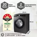 Samsung 9 kg, Hygiene Steam with Inbuilt Heater, Digital Inverter, Fully-Automatic Front Load Washing Machine (WW90T4040CB1TL, Black)