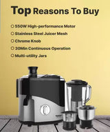 MAHARAJA WHITELINE Odacio Plus 550 W Juicer Mixer Grinder