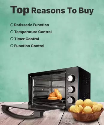 Pigeon 25-Litre with Rotisserie Oven Toaster Grill (OTG)