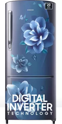 SAMSUNG 183 L Direct Cool Single Door 4 Star Refrigerator with Digital Inverter (Camellia Blue, RR20C1724CU/HL)