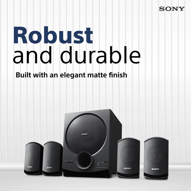 Sony SA-D40M2 All in One 4.1ch Home Theatre System with 100W Power Output and Powerful Subwoofer