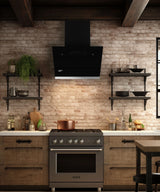 Crompton CHD-ISI60FLE-IND 1352 CMH 59.7 cm Intelli Sense 60cm|Slant Glass|Intelli Auto Clean|Low Noise Auto Clean Chimney (Wall Mounted, Black)