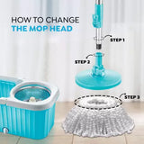 Prestige PSB 11 Magic Mop with Steel Winger and 2 Mop-heads Mop Set