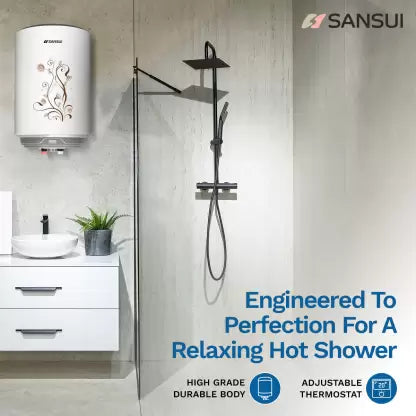 Sansui 15 L Storage Water Geyser (AquaZen-15L, White)