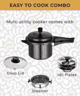 MasterChef Champions 5 L Inner Lid Induction Bottom Pressure Cooker