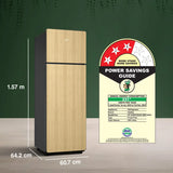 Godrej 244 L Frost Free Double Door 3 Star Refrigerator (Oak Wood, Black, RT EONVOGUE 280C RI OK WD)