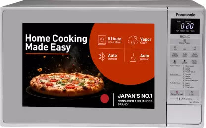 Panasonic 20 L Solo Microwave Oven (NN-ST26JMFDG, Silver)