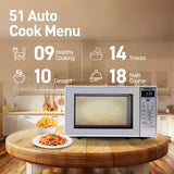 Panasonic 20 L Solo Microwave Oven (NN-ST26JMFDG, Silver)