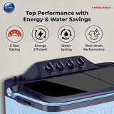 Lloyd 12 kg Semi Automatic Top Load Washing Machine White, Black (GLWS125EPHIB)