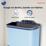 Lloyd 12 kg Semi Automatic Top Load Washing Machine White, Black (GLWS125EPHIB)