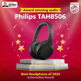PHILIPS TAH8506BK/00Headphone with Touch Control & ANC, 60H Playtime, 40mm Drivers Bluetooth