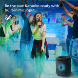PHILIPS TAX2208 Dynamic Bass Boost, 3000mAh Battery, Aux-in, Karaoke Wired Microphone Input 30 W Bluetooth Speaker