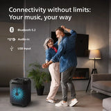 PHILIPS TAX2208 Dynamic Bass Boost, 3000mAh Battery, Aux-in, Karaoke Wired Microphone Input 30 W Bluetooth Speaker