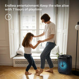 PHILIPS TAX2208 Dynamic Bass Boost, 3000mAh Battery, Aux-in, Karaoke Wired Microphone Input 30 W Bluetooth Speaker