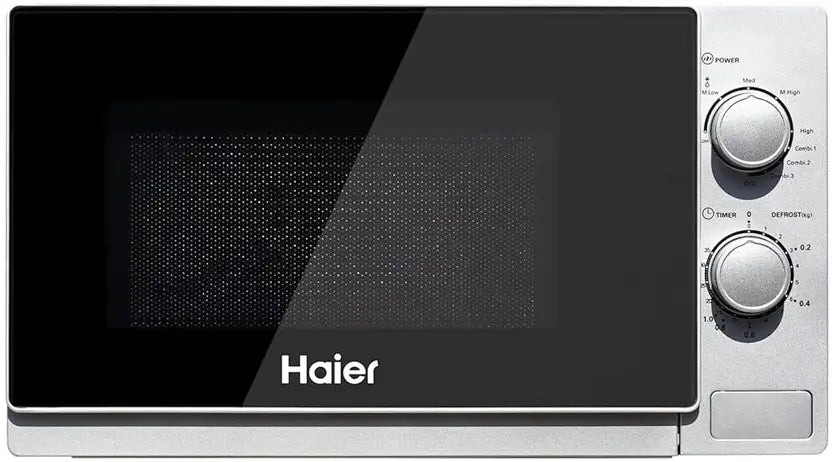 Haier 20L Grill Microwave Oven (HIL2002GSPB, Quartz Heater, Combination cooking, Curveceous Glass, Steam Clean)