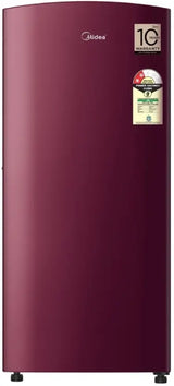 Midea, 187 L, Direct Cool Refrigerator , 2 Star, Wine, MRD18712XPAW