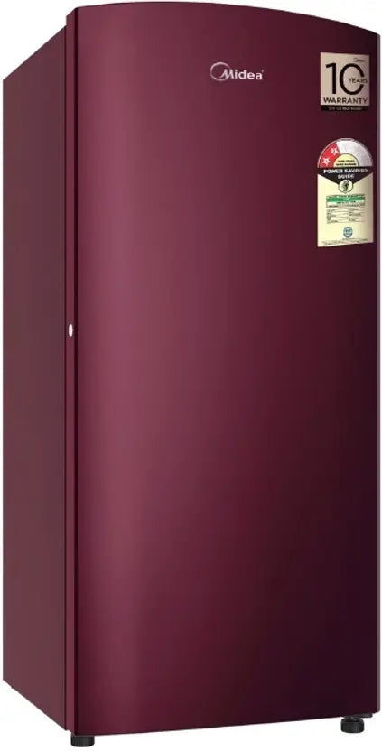 Midea, 187 L, Direct Cool Refrigerator , 2 Star, Wine, MRD18712XPAW