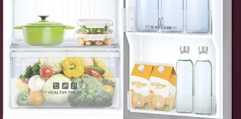 Midea 215 L Direct Cool Single Door 2 Star Refrigerator  (WINE C FLOWER, MRD215D2HPCW)