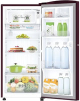 Midea 215 L Direct Cool Single Door 2 Star Refrigerator  (WINE C FLOWER, MRD215D2HPCW)