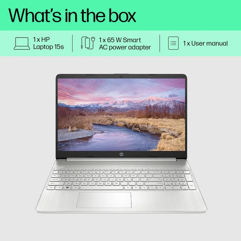 HP Intel Core i5 12th Gen 1235U - (16 GB/512 GB SSD/Windows 11 Home) 15s-fq5330TU|15-fd0111TU Thin and Light Laptop  (15.6 inch, Silver, 1.69 Kg, With MS Office)
