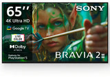 Sony 164 cm (65 inches) BRAVIA 2 4K Ultra HD Smart LED Google TV K-65S25M2 (Black)