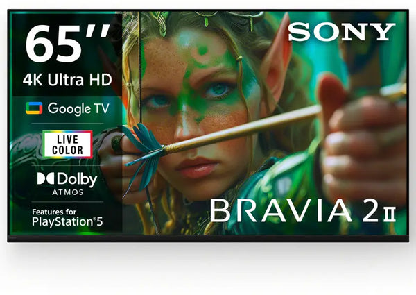 Sony 164 cm (65 inches) BRAVIA 2 4K Ultra HD Smart LED Google TV K-65S25M2 (Black)