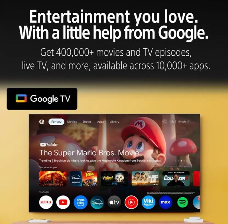 Sony 164 cm (65 inches) BRAVIA 2 4K Ultra HD Smart LED Google TV K-65S25M2 (Black)