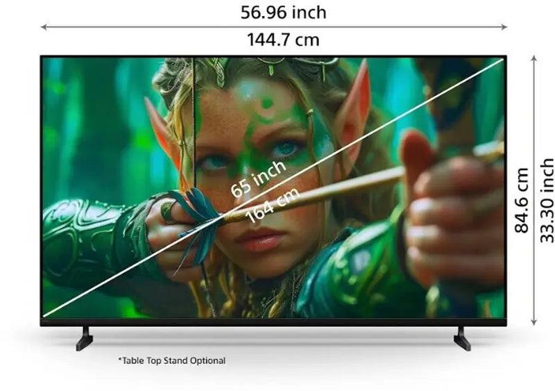 Sony 164 cm (65 inches) BRAVIA 2 4K Ultra HD Smart LED Google TV K-65S25M2 (Black)