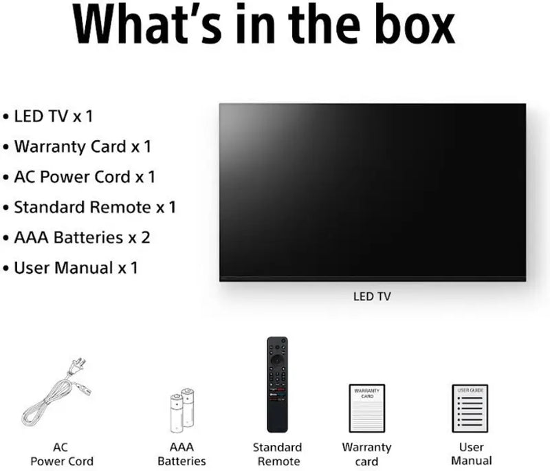 Sony 164 cm (65 inches) BRAVIA 2 4K Ultra HD Smart LED Google TV K-65S25M2 (Black)