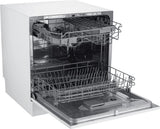 Midea WQP8-3802D Free Standing 8 Place Settings Intensive Kadhai Cleaning| No Pre-rinse Required Dishwasher