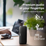 PHILIPS TAS2400BK 32W Speaker with Stereo, 2400mAh Battery, BT v5.3, IPX4 Proof, TF/USB 32 W Bluetooth Speaker (Black, 2.0 Channel)