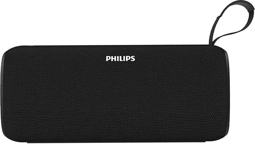PHILIPS TAS2400BK 32W Speaker with Stereo, 2400mAh Battery, BT v5.3, IPX4 Proof, TF/USB 32 W Bluetooth Speaker (Black, 2.0 Channel)