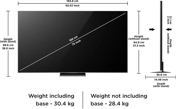 TCL 75C8K Television 75 Inch Smart TV 4K QD-Mini LED Colorful Quantum Crystal HDR 4500nits Gaming Google TV, 144Hz Native Refresh Rate, Audio by Bang & Olufsen, IMAX Enhanced, Game Master (2025 Model)