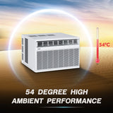 Haier 2025 Model 1.5 Ton 3 Star Window Air Flow, Anti Bacterial Filter, 54 High Ambient Performance, Dynamic Cooling, Top Flow AC(HWU18TF-EW3BE- FS, White)