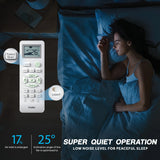 Haier 2025 Model 1.5 Ton 3 Star Window Air Flow, Anti Bacterial Filter, 54 High Ambient Performance, Dynamic Cooling, Top Flow AC(HWU18TF-EW3BE- FS, White)